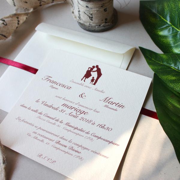 partecipazione matrimonio famiglia